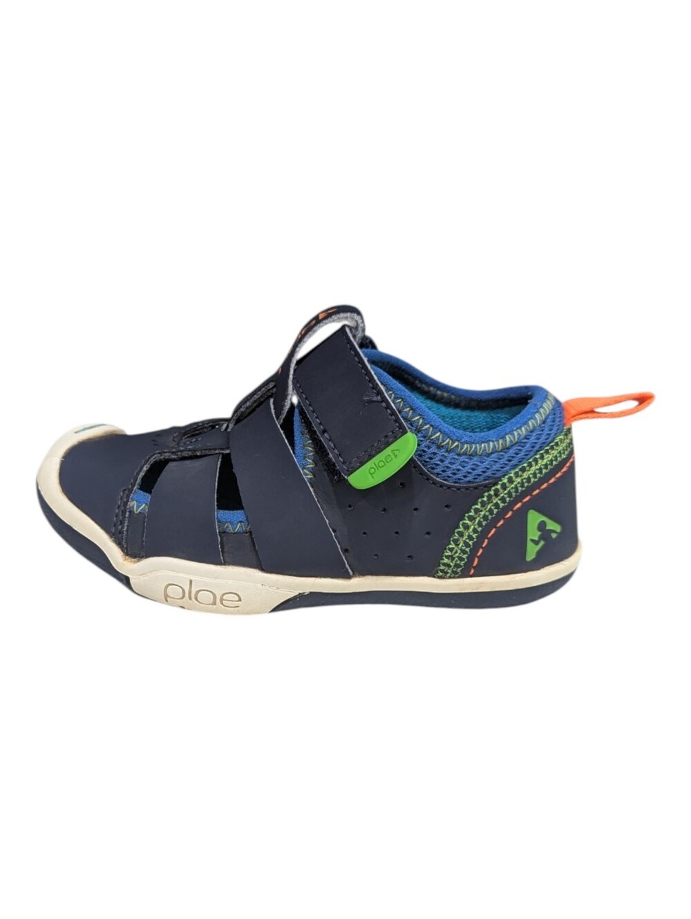 Plae Kids Sam 2.0 Blue Green Fisherman Sandal Sneaker Summer Toddler Boys 7.5